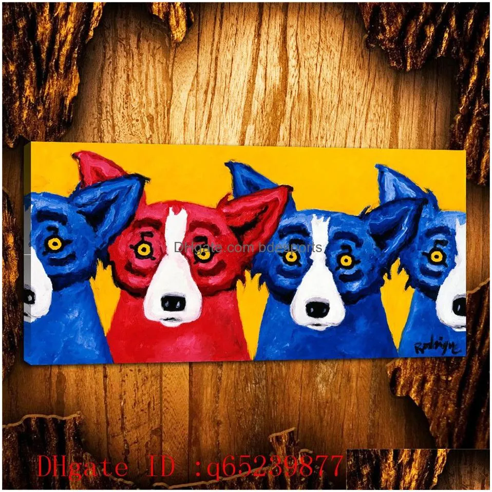 Paintings George Rodrigue 142Hd Canvas Printing New Home Decoration Art Painting Unframedframed8210740 Drop Delivery Home Garden Arts, Dh0En