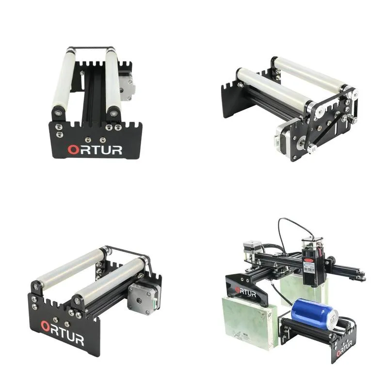 printers 2021 selling ortur 3d printer laser engraver yaxis rotary roller engraving module for cylindrical objects cans3318560