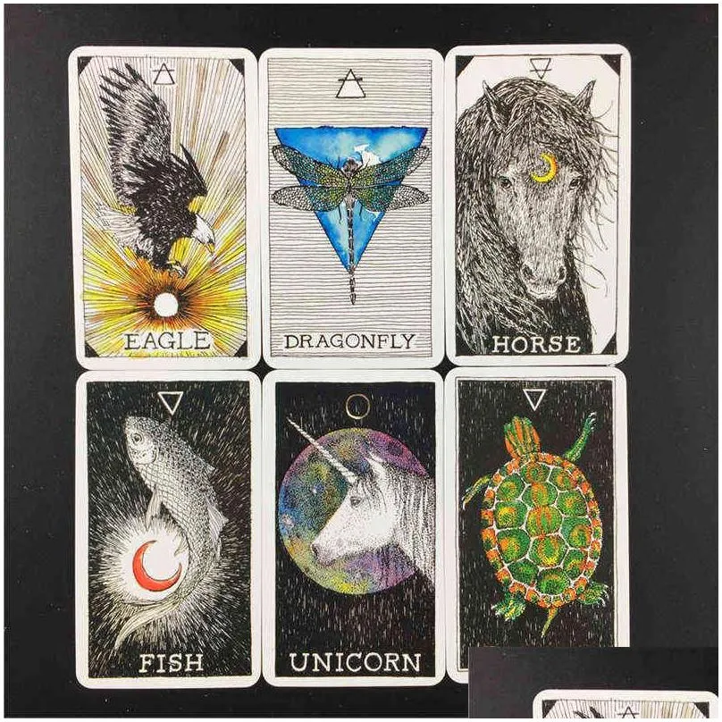 Card Games Best Sell Tarot Cards For Animal Oracle Board Deck Games Playing Party Game Drop Delivery Toys Gifts Puzzles Games Dhgwt