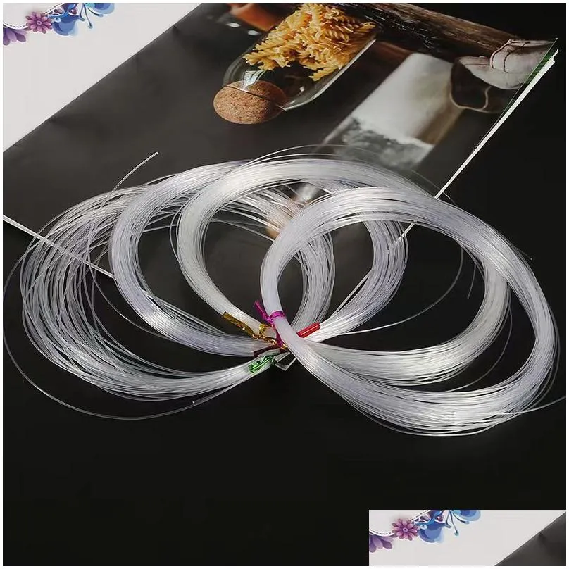 Transparent Line Fish Inelasticity Bracelet Necklace Diy Handmade Accessories Drop Delivery Dhlqe