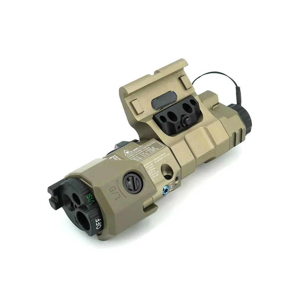 mawl-c1add green laser real metal cnc est replica for tactical airsoft ir / visible aiming laser with ec2