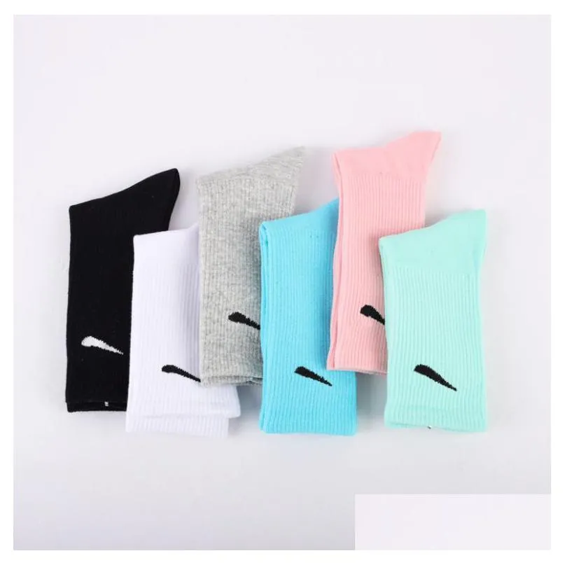 Shoe Parts & Accessories Mens Socks Women Socking High Quality Letter Breathable Cotton Jogging Basketball Football Drop Delivery Shoe Dh4Xi
