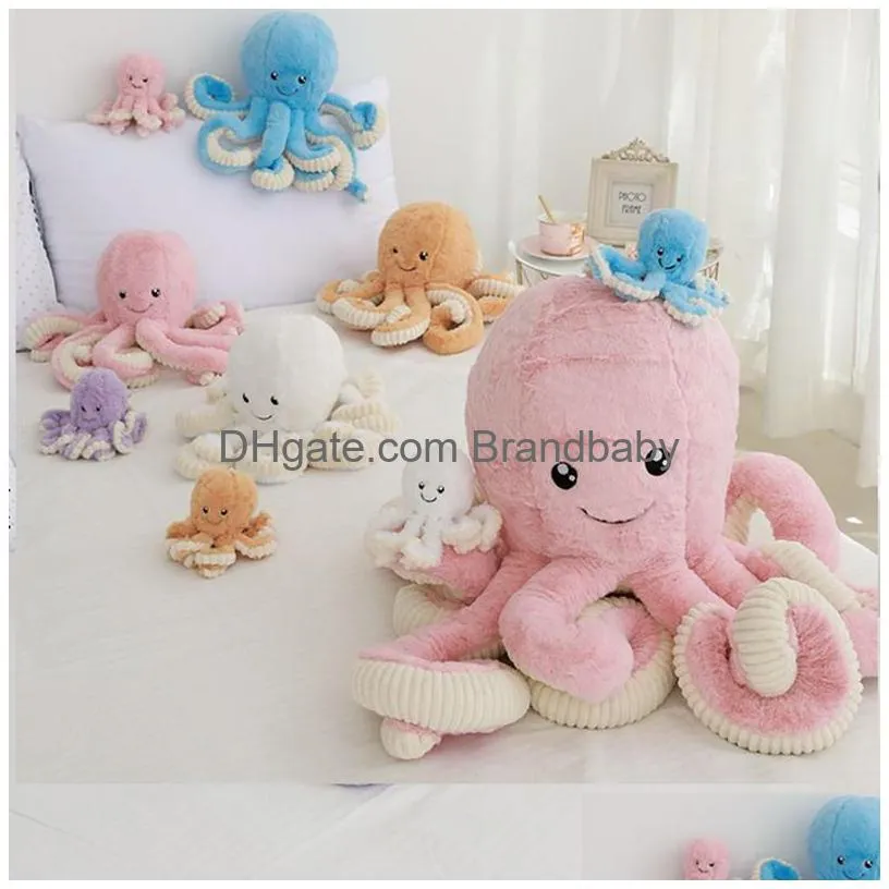 Stuffed Animals Hy Wy P Toy Octopus Animal Stuff Pillow Christmas Gift Squid Doll For Kids Peluche Drop Delivery Dheha