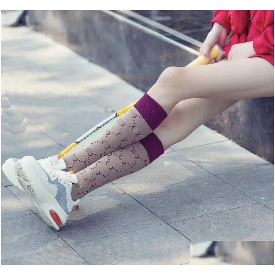 Shoe Parts & Accessories High Quality Womens Movement Running Legs Knee Socks Breathable Cotton Long Tube Drop Delivery Shoes Accessor Dhcyy