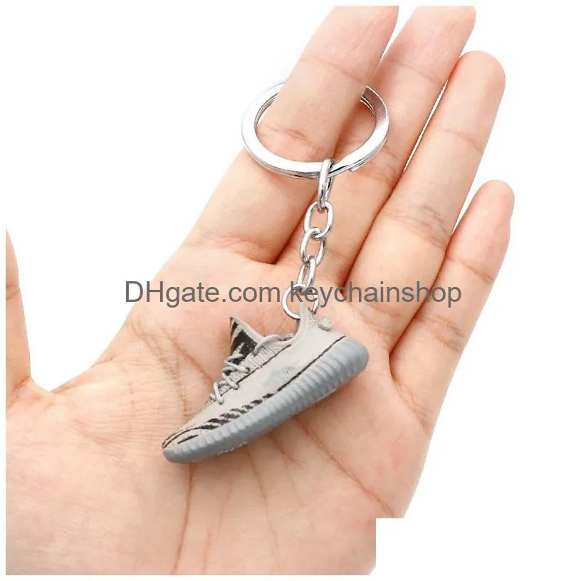 Fashion 20 Styles Esign Shoes Keychain Basketball Shoe 3D Model Personality Creative Gift Trend Bag Pendant Drop Delivery Dhgkf