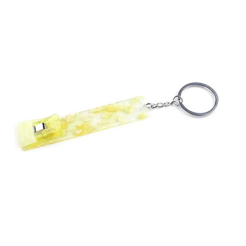 Credit Card Pler Keychains Acrylic Debit Bank Grabber Long Nail Atm Keychain Cards Clip Nails Key Rin Drop Delivery Otmxj