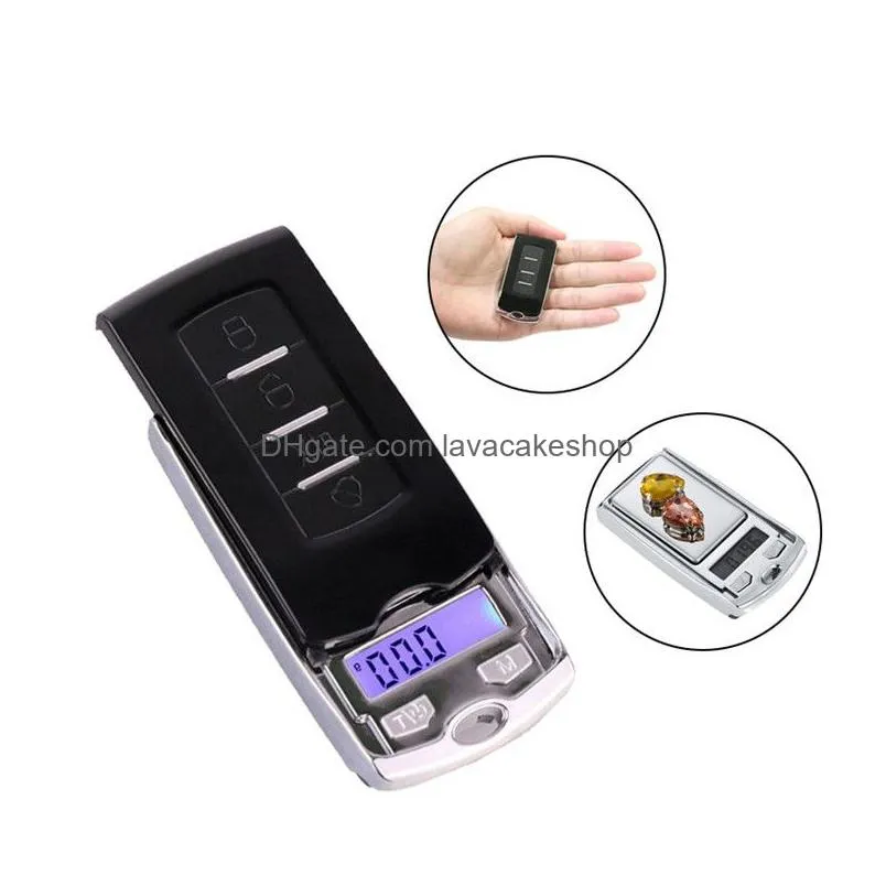 Weighing Scales Wholesale Mini Precision Digital Scales For Sier Coin Gold Diamond Jewelry Weight Nce Car Key Design Weights Electroni Dhquw