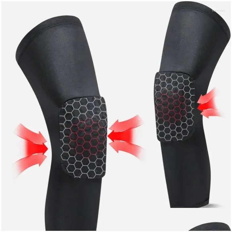 knee pads sport brace lengthening honeycomb safety compression basketball sleeve football protector support training leg