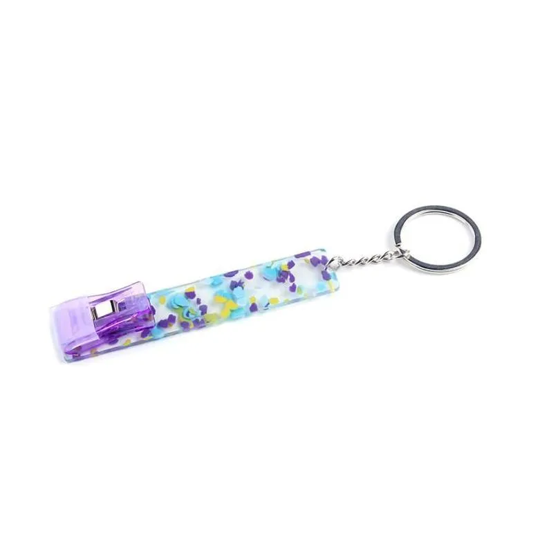 Credit Card Pler Keychains Acrylic Debit Bank Grabber Long Nail Atm Keychain Cards Clip Nails Key Rin Drop Delivery Otmxj