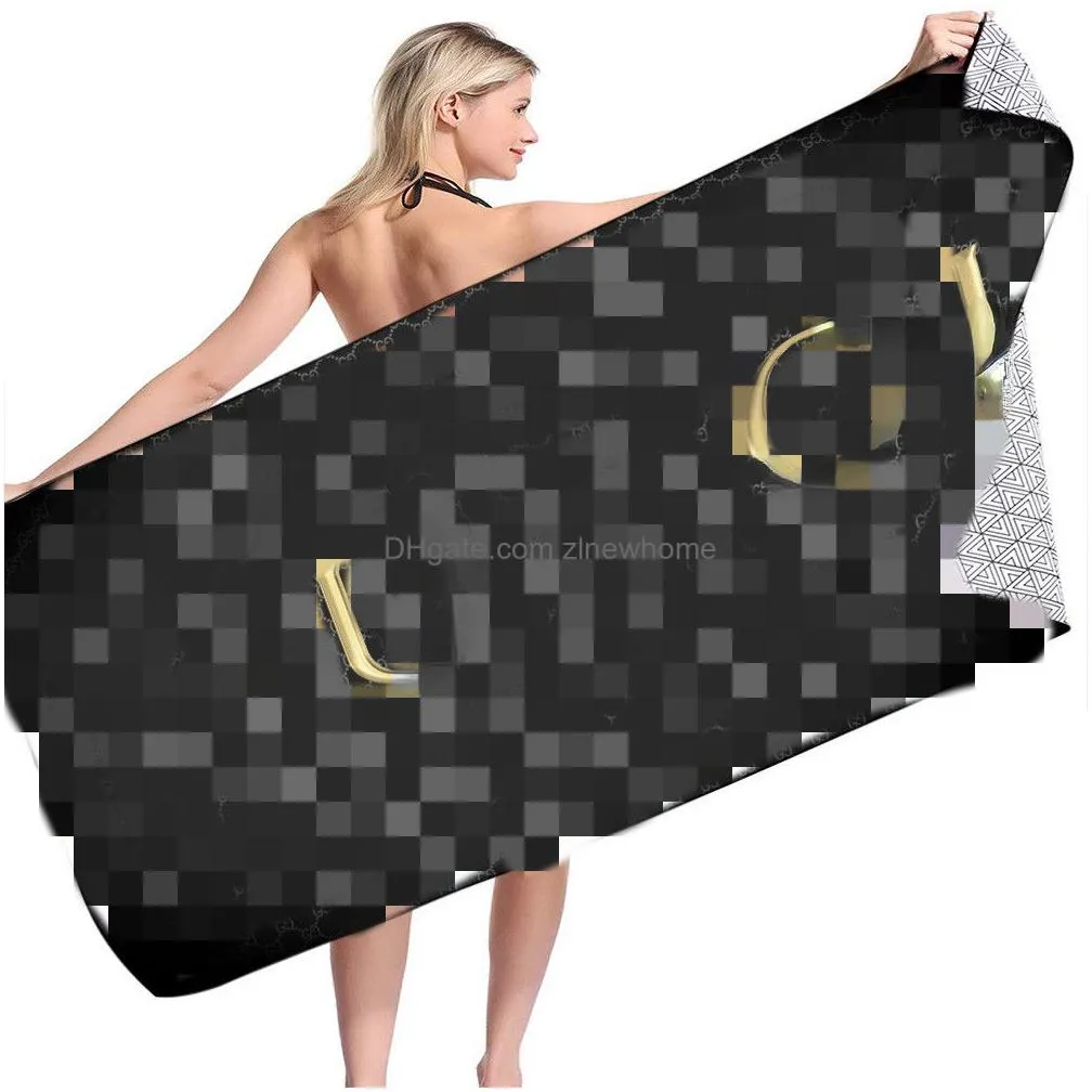 Towel Quatily Direct Sales Letter Printed Beach Swimming Seat Drape Bath Simple Drop Delivery Home Garden Home Textiles Dhl51