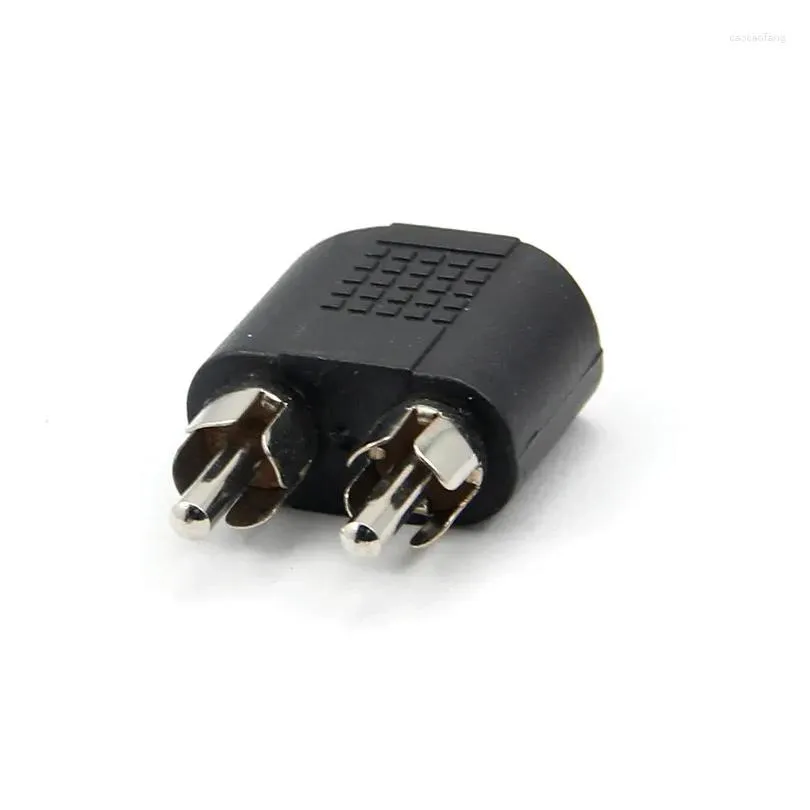 computer cables 5pcs 3.5mm stereo 3.5 jack socket female to 2 av rca plug male audio extension adapter adaptor gold plated