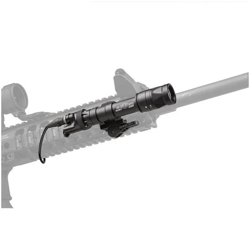 sotac flashlight sf m323v 500 lumen rifle scout hunting light airsoft weapon light airsoft milsim