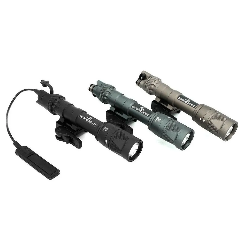 tactical light sf m622v flashlight vampire scout light visible/ir led weapon light with ds07 switch qd adm picatinny rail mount