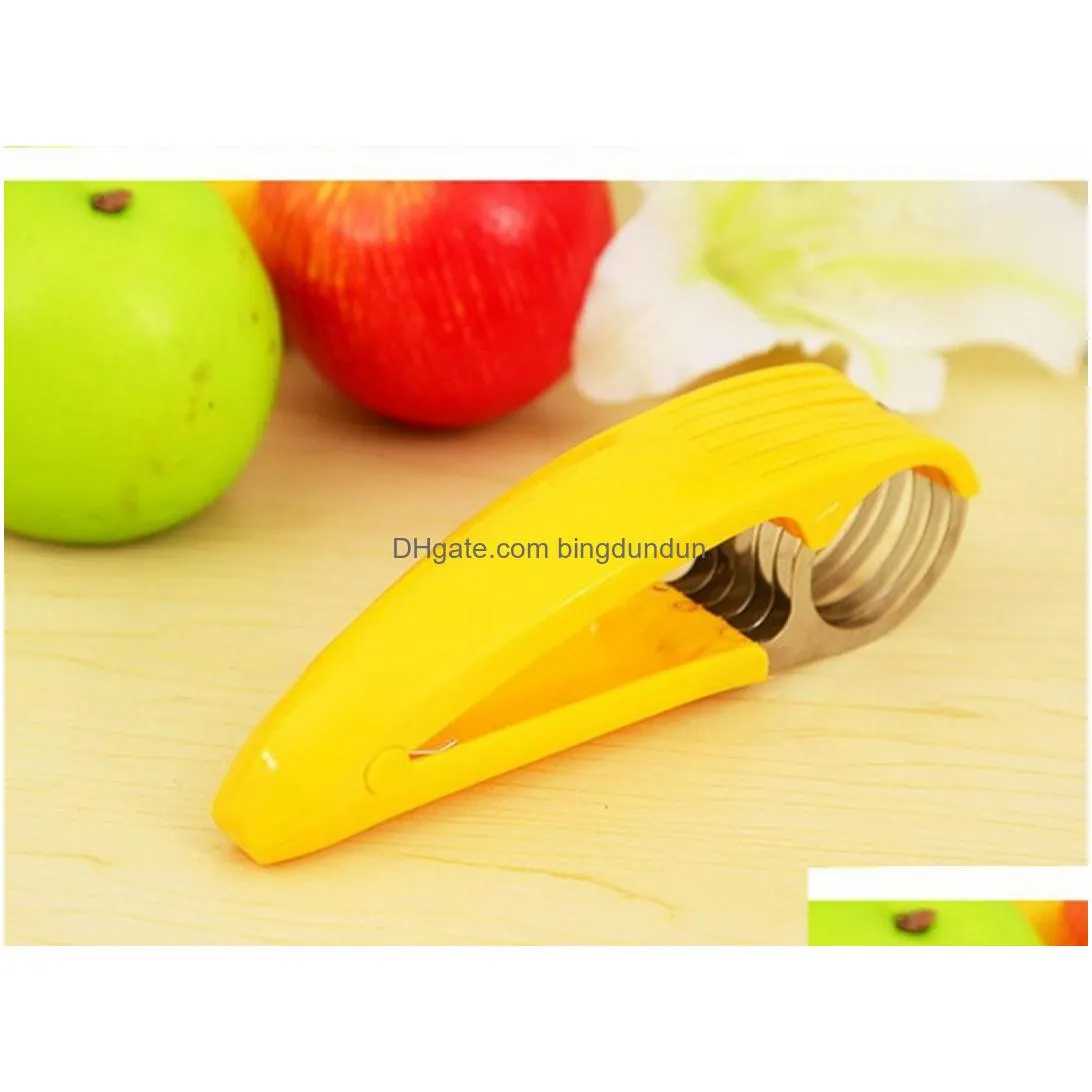 Other Kitchen, Dining & Bar 100 Pieces Stainless Steel/Shredder Blade Banana Slicer Fruit Cutter Cucumber Sliced Chopper Salad Kitchen Dhzm7