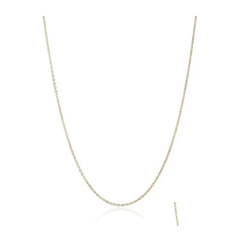 18K Gold Plated Stainless Steel Necklace Chain Different Styles And Sier Chains For Diy Making Drop Delivery Ot7Sn