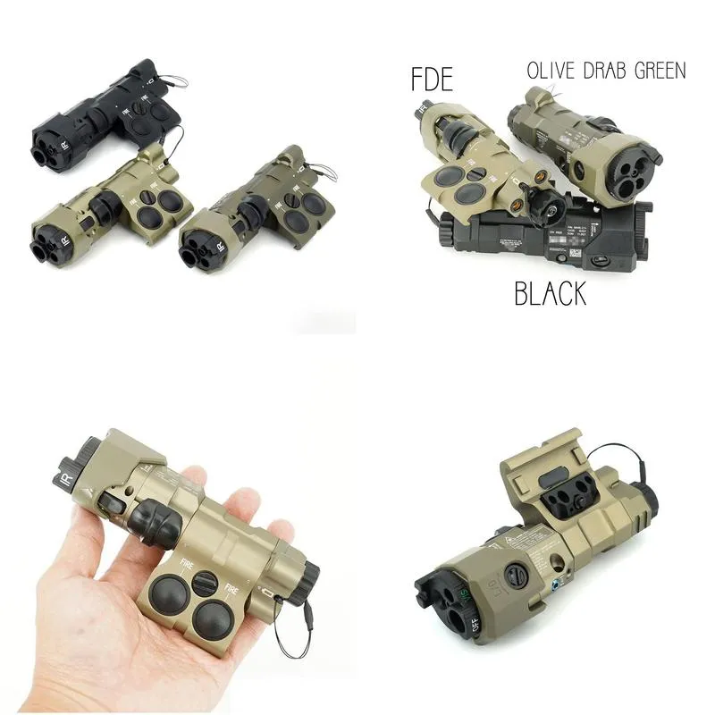 mawl-c1add green laser real metal cnc est replica for tactical airsoft ir / visible aiming laser with ec2