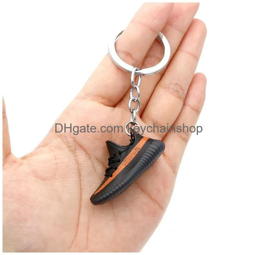 Fashion 20 Styles Esign Shoes Keychain Basketball Shoe 3D Model Personality Creative Gift Trend Bag Pendant Drop Delivery Dhgkf