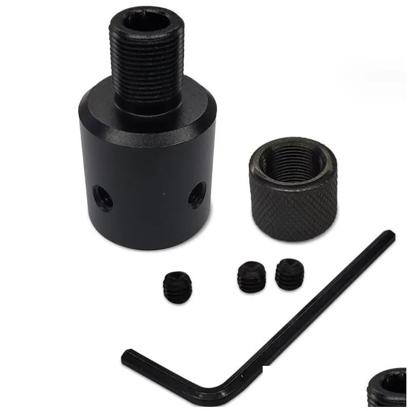 223.308 1/2-28 5/8-24 thread adapter and steel thread protector 223 black with nut