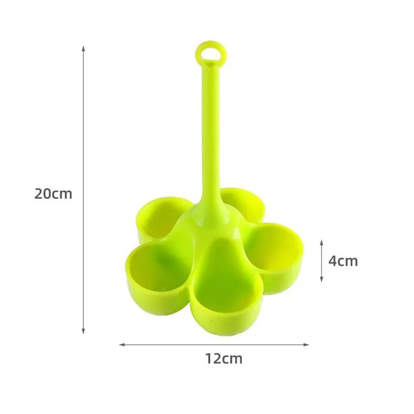 Egg Tools Creative 5 Hole Egg Poachers Holder Sile Steamer Home Cooking Utensils High-Temperature Resistance Water Boiled Eggs Ware Dr Dhgnp