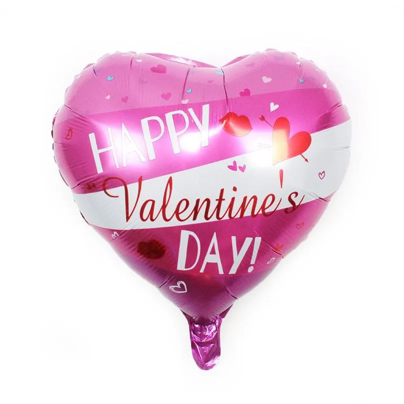 Party Decoration 18 Inch Happy Valentines Day Aluminum Film Balloons Wedding Anniversary Drop Delivery Home Garden Festive Party Suppl Dhhup