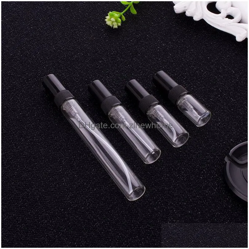 Packing Bottles Wholesale 5Pcs/Pack 2Ml L 5Ml 10Ml Clear Mini Per Glass Bottle Empty Cosmetics Sample Test Tube Thin Drop Delivery Off Dhs23