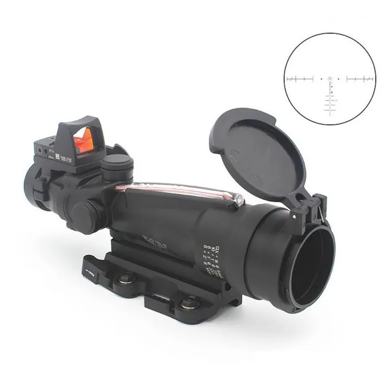 tactical ta11 ta31 3.5x35 real fiber glass reticle hunting optic sight airsoft riflescope holographic scope w/original t-rlji-con marking with rmr red dot