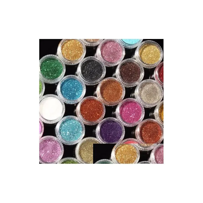 30pcs mixed colors pigment glitter mineral spangle eyeshadow makeup cosmetics set make up shimmer shining eye shadow 2018