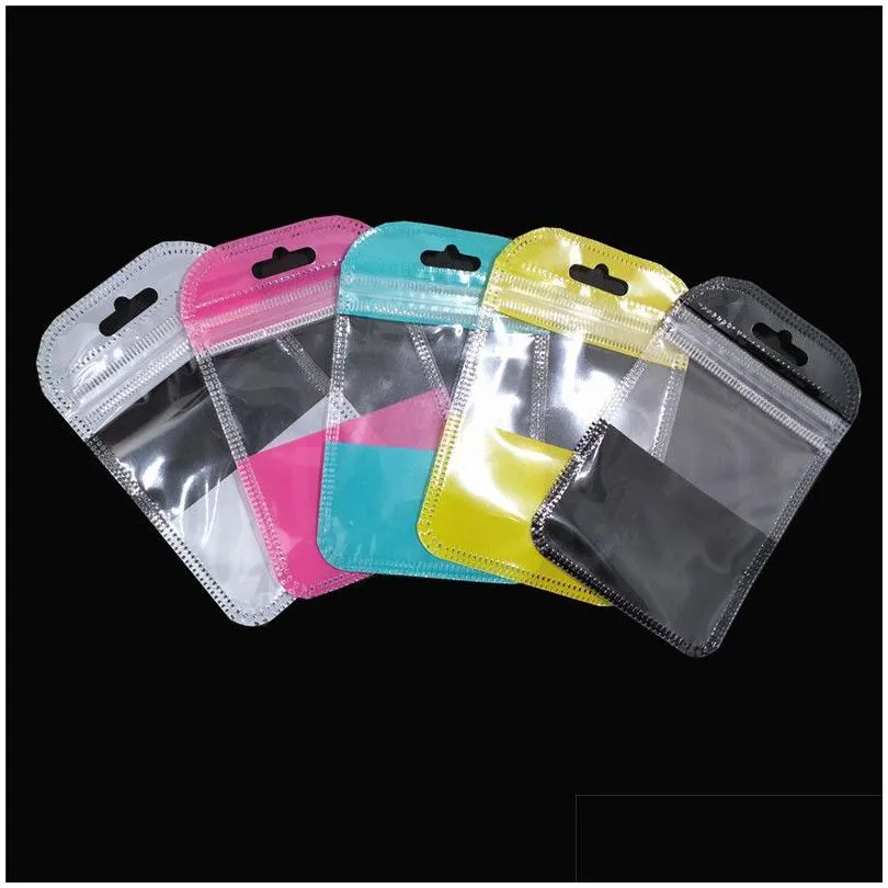 Packing Bags Wholesale Transparent Plastic Resealable Bag Self Sealable Electronic Products Jewelry Storage Clear Window Package 4 Dro Dho5H