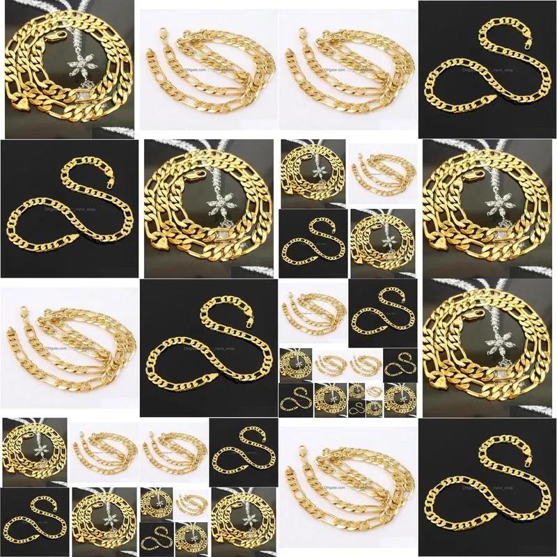 Chains New Heavy 70G 10Mm 18K Yellow Solid Gold Filled Men039S Necklace Curb Chain Jewelry2623763 Drop Delivery Jewelry Necklaces Pend Dhsei