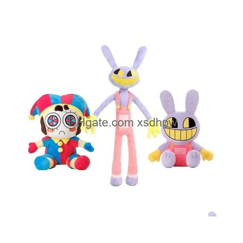stuffed plush animals the amazing digital circus plush clown toy anime cartoon doll pomni plush dolls jax soft stuffed toys cute kids christmas