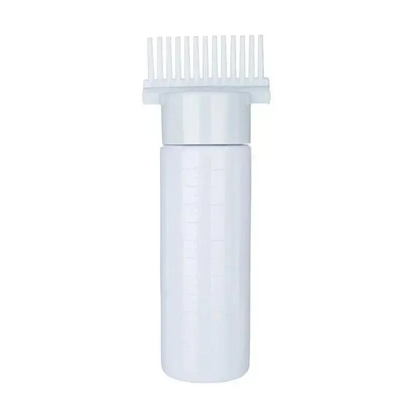 storage bottles 180ml portable hair oil applicator bottle hairdressing shampoo dye refillable coloring styling tools