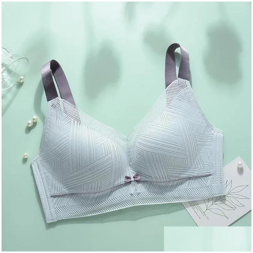 bras women`s full figure wire free lace plus size bra non padded minimizer