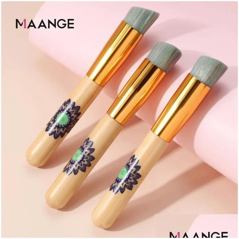 makeup brushes single brush soft hair oblique head liquid foundation eye shadow bevel beauty tool maquiagem