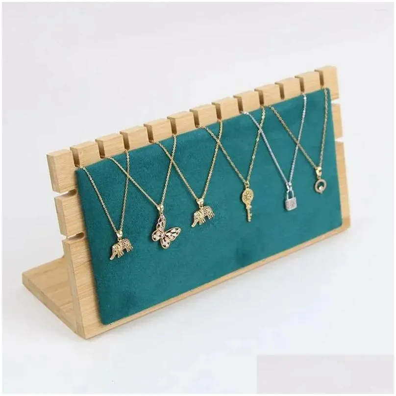 jewelry pouches display stand showcase freestanding stylish practical for necklace bracelets pendant organizer