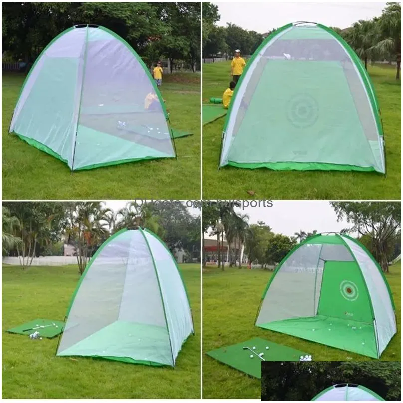hitting cage indoor 2m net garden grassland practice tent golf training equipment mesh mat outdoor swing 2gg apr