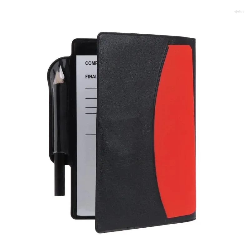 outdoor bags sport football soccer referee wallet notebook with red card and yellow