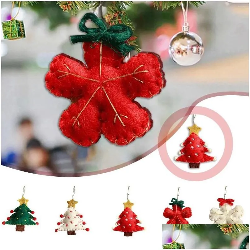 christmas decorations multicolor funny plush pendants tree hanging accessories children`s year gift navidad 2024