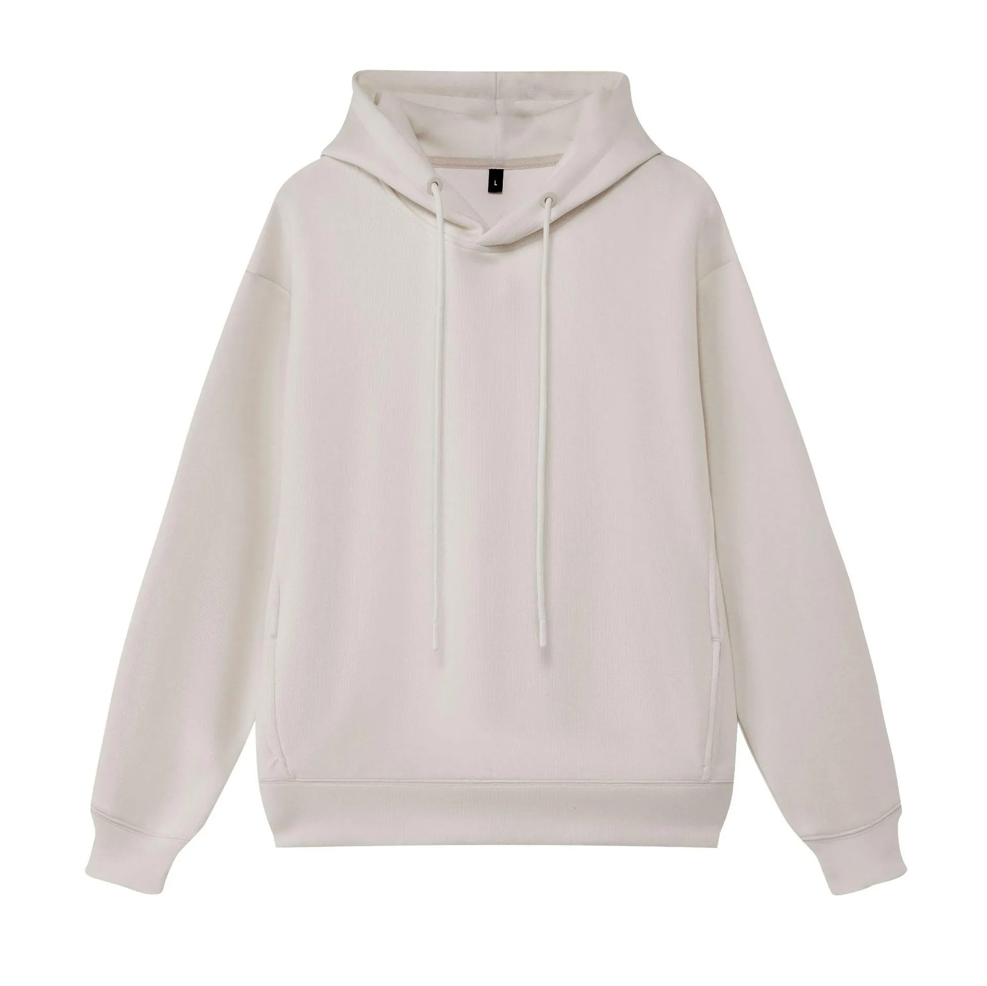 heavy baggy 380g off-shoulder hoodie for men autumn and winter long sleeved student pullover for women