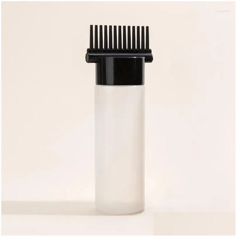 storage bottles 180ml portable hair oil applicator bottle hairdressing shampoo dye refillable coloring styling tools