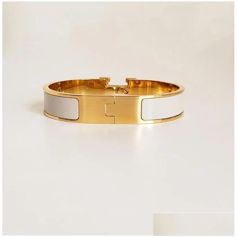 2022 high quality designer design bangle stainless steel gold buckle bracelet fashion jewelry men and women bracelets