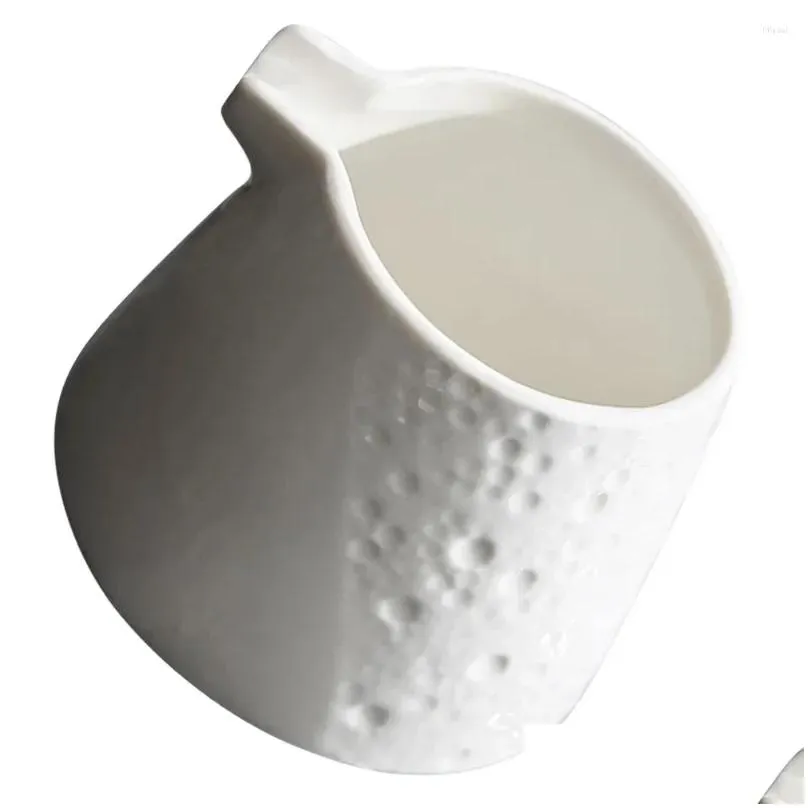 dinnerware sets ceramic milk pitcher coffee syrup storage jug latte dispenser creamer