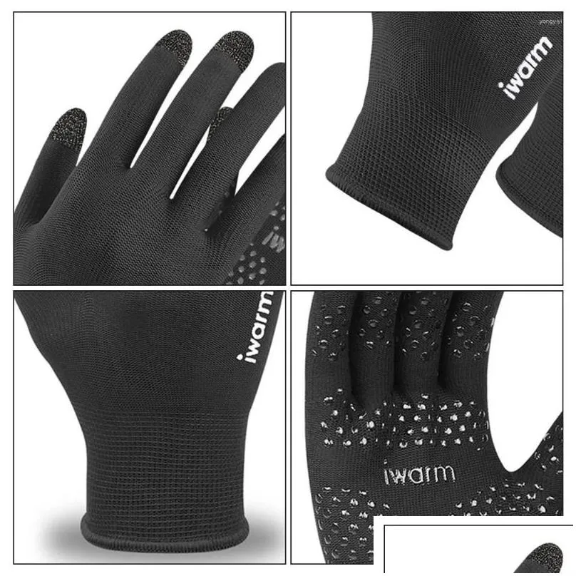 cycling gloves waterproof breathable anti-slip touch screen full finger ski great for sports