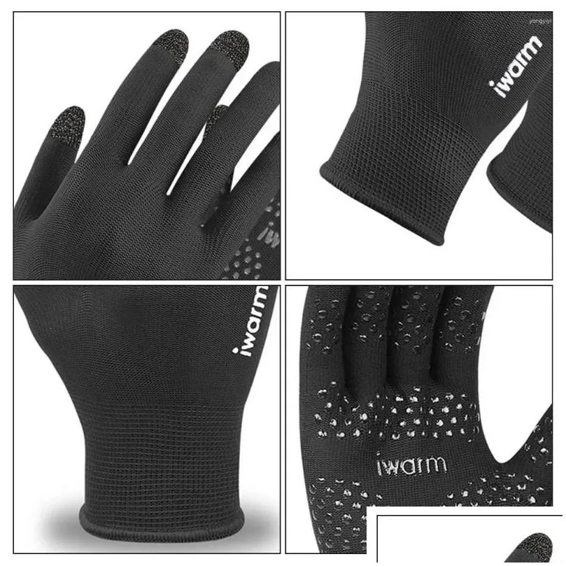 cycling gloves waterproof breathable anti-slip touch screen full finger ski great for sports