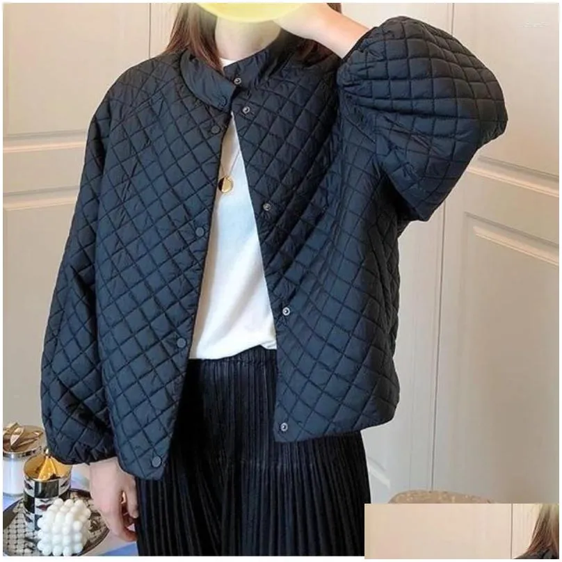 women`s jackets for women light thin coats 2024 spring korean loose casual bat sleeve jacket vintage quilted short tops coat