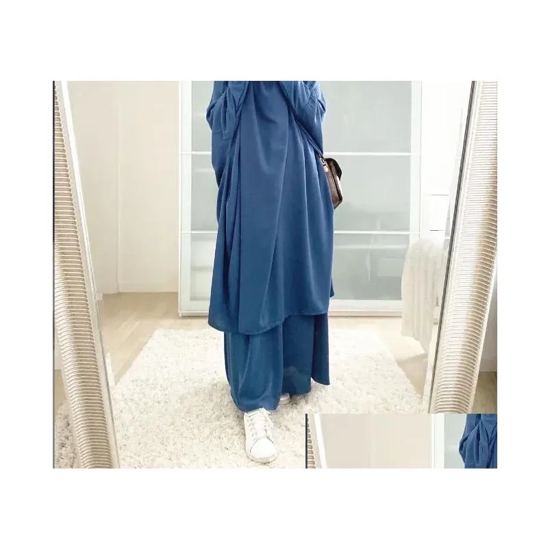 Ethnic Clothing Etosell Women Hooded Muslim Hijab Dress Eid Prayer Garment Jilbab Abaya Long Khimar Fl Er Ramadan Gown Abayas Drop De Dh8Me