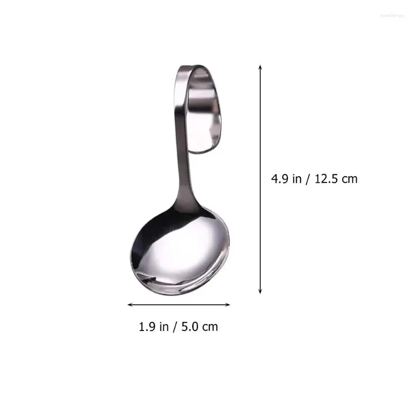 forks 6pcs coffee spoon salad scoop dessert spoons stainless steel stirring for tea desserts