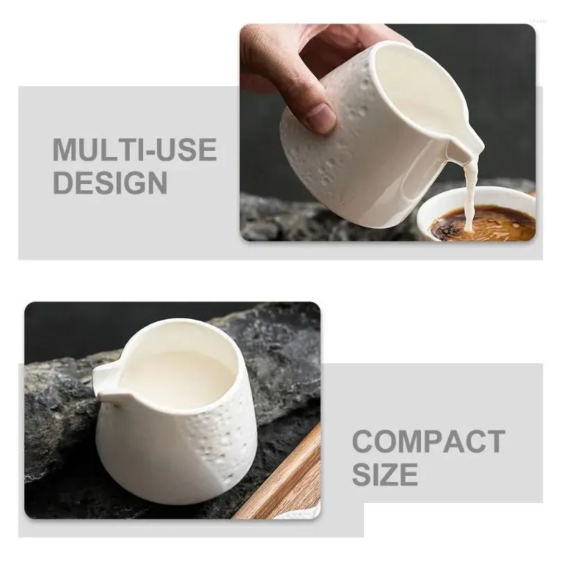 dinnerware sets ceramic milk pitcher coffee syrup storage jug latte dispenser creamer