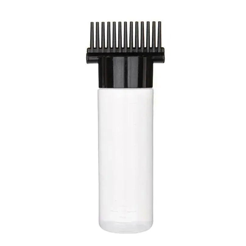 storage bottles 180ml portable hair oil applicator bottle hairdressing shampoo dye refillable coloring styling tools