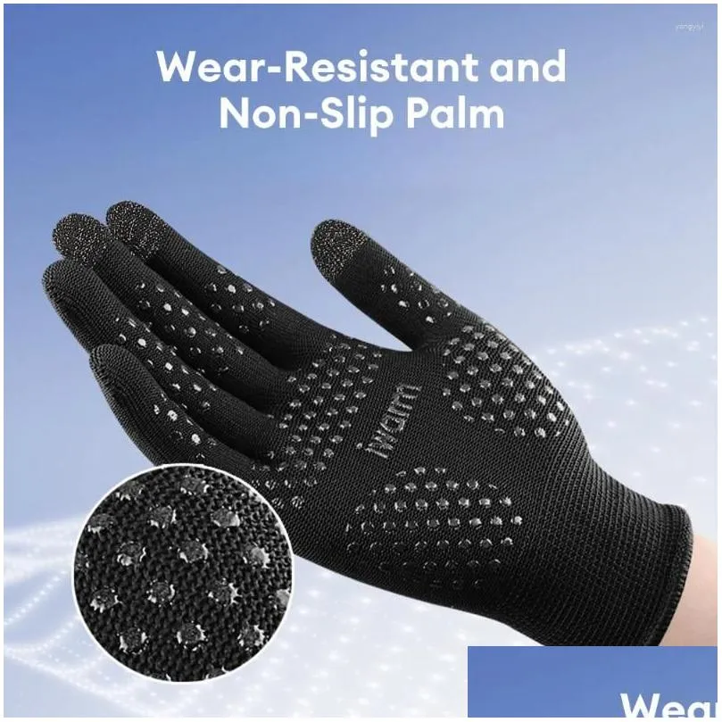 cycling gloves waterproof breathable anti-slip touch screen full finger ski great for sports