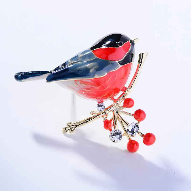 chinese style bird brooch fashion cute animal pin temperament enamel clothing cheongsam hanfu accessories corsage woman